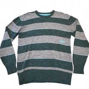Billabong Striped Wool Blend Crewneck‎ Sweater Men's Size Large
